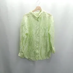 ◇ ⊂Φ green label relaxing グリーンレーベルリラクシング シアー 長袖 シャツ サイズ表記なし グリーン系 レディース E  【1503060040720】