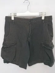 ◇ FACTOTUM ピンストライプ コットン ショート パンツ サイズ46 ブラック グレー系 メンズ P  【中古】 【1209020000604】のサムネイル