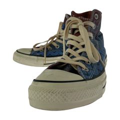 CONVERSE  コンバース   総柄スニーカー size24.5cm/ブルー