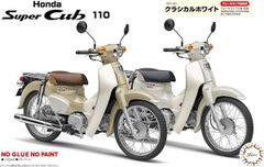 新品 フジミ模型 1/12 NEXTシリーズ No.09 ホンダ スーパーカブ110(クラシカルホワイト) 色分け済プラモデル [佐川急便]