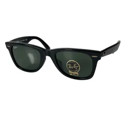 m122 未使用品 Ray-Ban RB2140-F 901 52ロ22 150 3N WAYFARER レイバン サングラス ウェイファーラー スクエア ブラック グリーン ローブリッジフィット