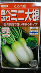 ミニ ダイコン ころっ娘 食べきり 種 ３袋セット
