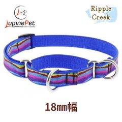ハーフチョークカラー リップルクリーク柄 18mm幅 アメリカ製 軽量 丈夫 アメリカ直輸入 LUPINE ルパインのサムネイル