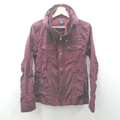 ◇ ⊇ NICOLE CLUB FOR MEN フード収納可能 長袖 ジャケット サイズ46 ボルドー系 メンズ E  【1507030015800】