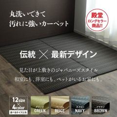日本製 洗える PPカーペット ネイビー 団地間2畳 約170×170cm - メルカリ
