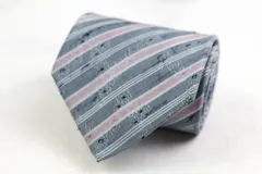 ピエールカルダン ブランドネクタイ ストライプ柄 花柄 シルク PO  メンズ ホワイト Pierre Cardin 【中古】