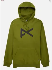 バートン Burton グリーンプルオーバーパーカー Sサイズ