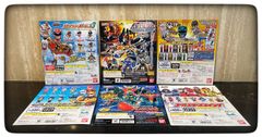 スーパー戦隊　ガシャポン台紙 ６枚セット ③　バンダイ