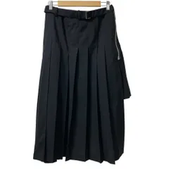 ✨美品✨ sacai サカイ 変形 ジップ付き プリーツ ロング スカート sacai - 【美品】 sacai / サカイ | ZIP Suiting Skirt ロング