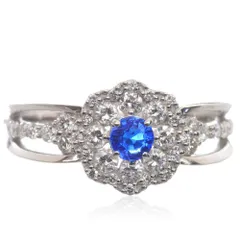 指輪 レディース アウイナイト リング プラチナ ダイヤモンド Pt950 刻印入り 鑑別書付き 日本製【アクセサリーマート/メルカリShops店】