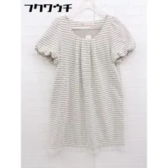 ◇ MINIMUM MINIMUM ミニマムミニマム 総柄 半袖 ミニ ワンピース サイズ2 アイボリー系 グレージュ系 レディース  【中古】 【1109210001421】