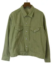 Kaptain Sunshine キャプテンサンシャイン 23SS Trucker Jacket No.3 デニムトラッカージャケット グリーン 38のサムネイル