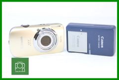 【動作保証・点検済】良品■CANON IXY DIGITAL 510 IS ｺﾞｰﾙﾄﾞ■バッテリー・チャージャー・2GB SDカード付き■MADE IN JAPAN■EE888