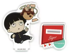 【中古】アクリルスタンド・アクリルパネル 影山茂夫(尻もち) 「モブサイコ100 III×ばくだん焼本舗 POP UP SHOP トレーディングアクリルスタンド」