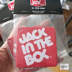2枚セット/US　エアフレッシュナー/ジャックインザボックス　アドバタイジング/芳香剤　アメリカン雑貨