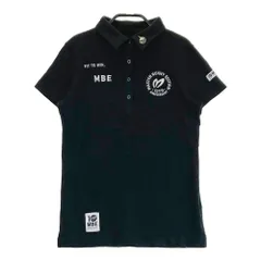 サイズ：1 MASTER BUNNY EDITION マスターバニーエディション 10周年 半袖ポロシャツ  ブラック系 [240101365960]# ゴルフウェア レディース ストスト