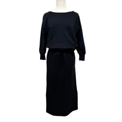 中古 ビューティアンドユース BEAUTY＆YOUTH UNITED ARROWS スウェットワンピース クリーニング済み 黒 レディース フリーサイズ