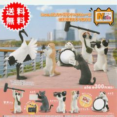 【新品未開封】にゃんこチャンネル 全5種コンプリート(音声さん、AD1、カメラマン、アナウンサー、AD2) カプセル入り ガチャガチャ がちゃがちゃ カプセルトイ エール ガチャ ガチャ コンプリート
