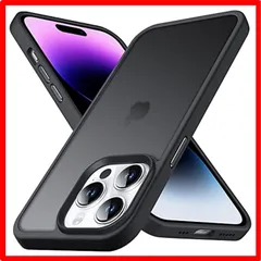 【セール中】 iPhone 14 Pro Max [6.7インチ]_ブラック Anqrp iPhone 14 Pro Max 用 ケース 半透明 耐衝撃 滑り止