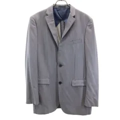 BURBERRY BLACK LABEL バーバリーブラックレーベル 日本製 テーラードジャケット 40R グレー 三陽商会 メンズ 古着