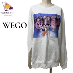 WEGO×Disneyコラボ スウェット L 白 ミッキー 魔法使いの弟子 ディズニー ストリート 古着