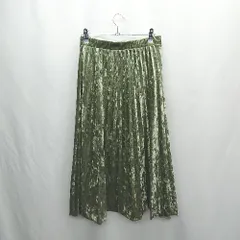 ◇ ⊇ SENSE OF PLACE by URBAN RESEARCH 膝下丈 フレア スカート サイズF グリーン系 レディース E  【1503050033381】