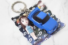 レア イニシャルＤ シルエイティ 佐藤真子 フィギュア キーホルダー 180 シルビア マスコット ツイン ボールチェーン しげの秀一