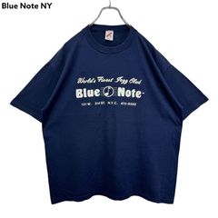 90s USA製 Blue Note NY ブルーノート ニューヨーク Tシャツ ジャズクラブ バンT バンドT 音楽T ミュージックT シングルステッチ ヴィンテージ 古着