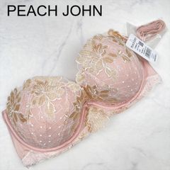 【新品タグ付き】PEACH JOHN　ピーチジョン　ドレスストラップレス　E70　SOFT PINK　ランジェリー　下着　プレゼント　ギフト　レース　刺繍