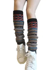 【特価セール】ウォーマー レディース レッグ 冷え対策 ニット レッグカバー ロング ルーズソックス レッグウオーマー 60cm 足首ウォーマー 靴下 レッグウォーマー ソックス [DIHKLCIO] 防寒