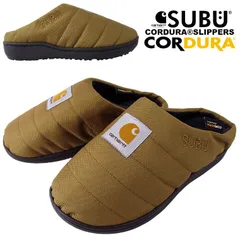 SUBU FOR carhartt WIP スブ×カーハート スリッパーズ WIP×SUBU コラボ レディースサンダル ファーサンダル キャリーバッグ付き ルームシューズ 裏起毛 暖かい アウトドア メンズ レディース 撥水 防寒 保温 靴
