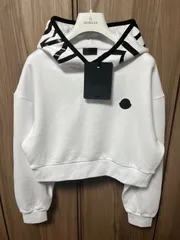 ☆未使用タグ付き・本物保証☆MONCLER Cropped パーカー XS〜XL　ホワイト色