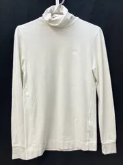 POLO GOLF RALPH LAUREN ポロゴルフ ラルフローレン タートルネック S 160 84A 白 オフホワイト コットン 刺繍ロゴ入り