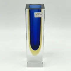 イタリア製　ムラノガラス　花器　ビンテージ　送料込み250707 1970年代 イタリア製 Carlo Moretti Murano ガラスの花瓶 26cm高