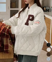 中綿ジャケット キルティングブルゾン防寒_3