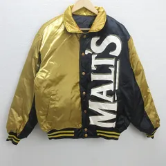 H■非売品■サントリーモルツ/SUNTORY MALTS リバーシブルダウンジャケット/金黒/MENS■8【中古】のサムネイル