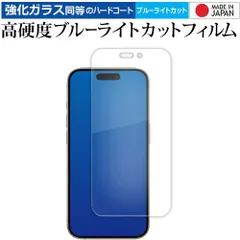 Apple iPhone 15 Pro 液晶保護 フィルム 強化ガラス と 同等の 高硬度9H ブルーライトカット クリア光沢 メール便送料無料 jgs bgt