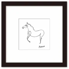 No.240フレーム付きキャンバスアート　オシャレ絵画　馬の絵画　白馬 No.240フレーム付きキャンバスアートオシャレ絵画馬の絵画白馬