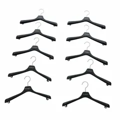 フォクシー FOXEY ハンガー 10本セット 衣類用 ロゴ 黒 ブラック /KWのサムネイル