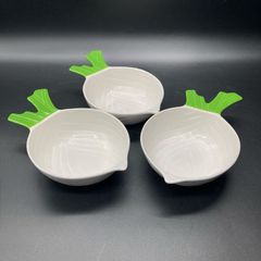 ★未使用品 かぶ 大根 お皿 ボウル うつわ 器 アイデア ディッシュ 3枚セット★