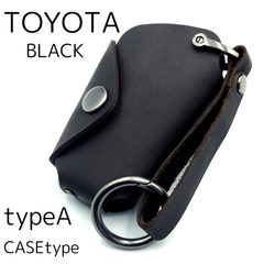 [NONINA] 本革 キーケース 日本製 for TOYOTA BLACKトヨタ RAV4 C-HR プリウス カローラ カムリ ランドクルーザープラド クラウン プリウス ヤリス ヤリスクロス ハリアー ノア ランクル アルファード