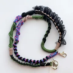 パラコードストラップ（ロング/オーガンジーリボンフリル）