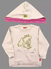 【中古】アウターウェア ピーチ パーカー ホワイト 130サイズ 「スーパーマリオ」 Nintendo TOKYOグッズ