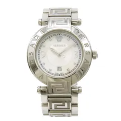 VERSACE ヴェルサーチ メデューサ ホワイトシャル文字盤 8Pダイヤ SS  レディース QZ クォーツ 腕時計 68Qのサムネイル