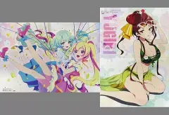 【中古】ポスター 両面ピンナップポスター(二つ折) ハナ＆キューピット/ゆうぎり 「アイカツプラネット!/ゾンビランドサガ リベンジ」 アニメディア 2021年7月号綴じ込み付録