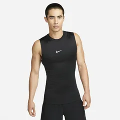 ナイキ ノースリーブ メンズ インナーシャツ NIKE ナイキ プロ Dri-FIT タイト フィットネストップ タンクトップ 黒 ブラック トレーニング ランニング 男性 スポーツウェア/FB7915-010