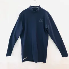 古着　美品　UNDER　ARMOUR  PEFORMANCE　アンダーアーマー　長袖Ｔシャツ　ナイロン55％　ユニセックスXLサイズ　紺色系