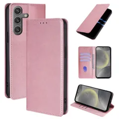 【数量限定】手帳型 Samsung ケース ギャラクシーs24 財布型 SCG25 カバー / カードポケット付き SUGOIDAN / 携帯ケース SC-51E カード レザー S24 スタンド機能 Galaxy ストラップホール付き（ピンク）