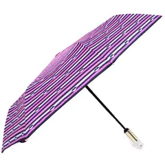 ケイトスペード 小物 katespade ポリエステル リップ ストライプ ボーダー スモール アンブレラ 折りたたみ傘 ネイビーマルチ WJRU0371