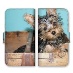 iPhone14Pro ケース 手帳型 アイフォン14 プロ スマホケース 携帯ケース ヨークシャーテリア ヨーキー ベージュ 犬 いぬ イヌ 可愛い かわいい 写真 カラー01